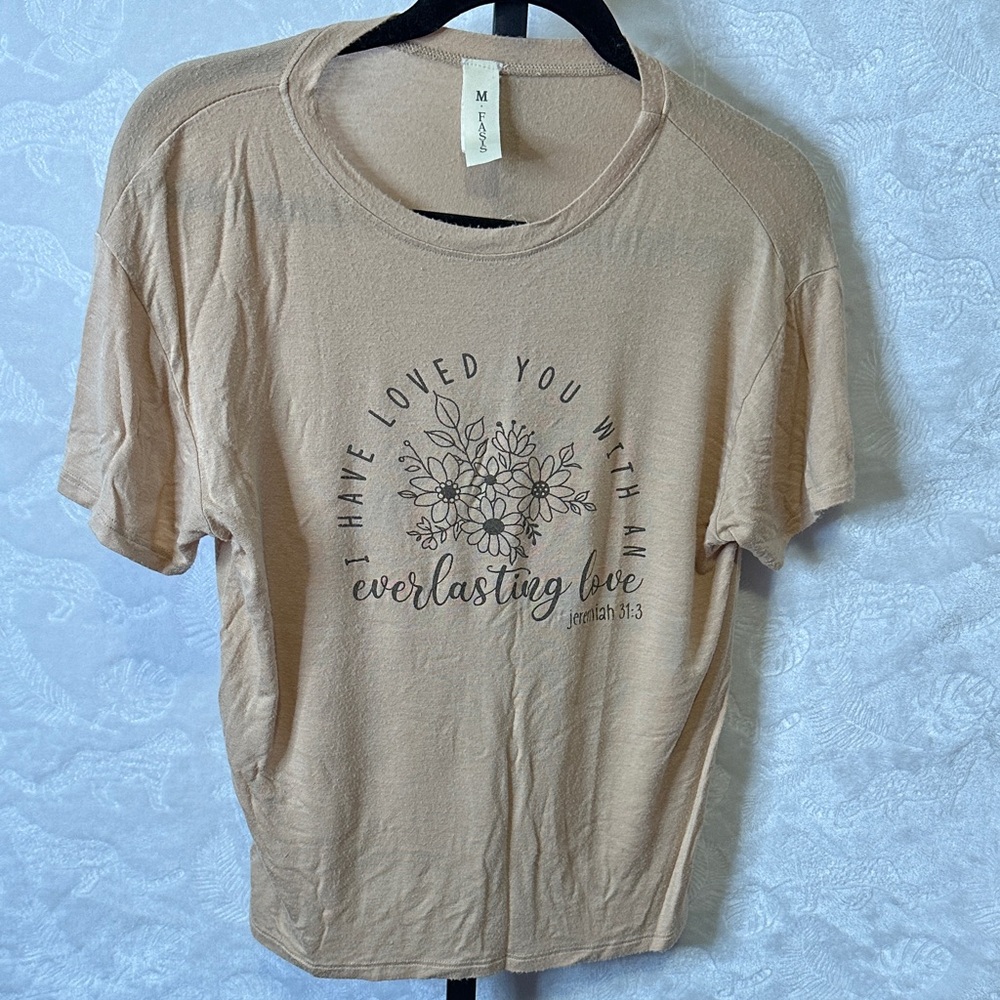 MIA Beige Everlasting Love Graphic Tee